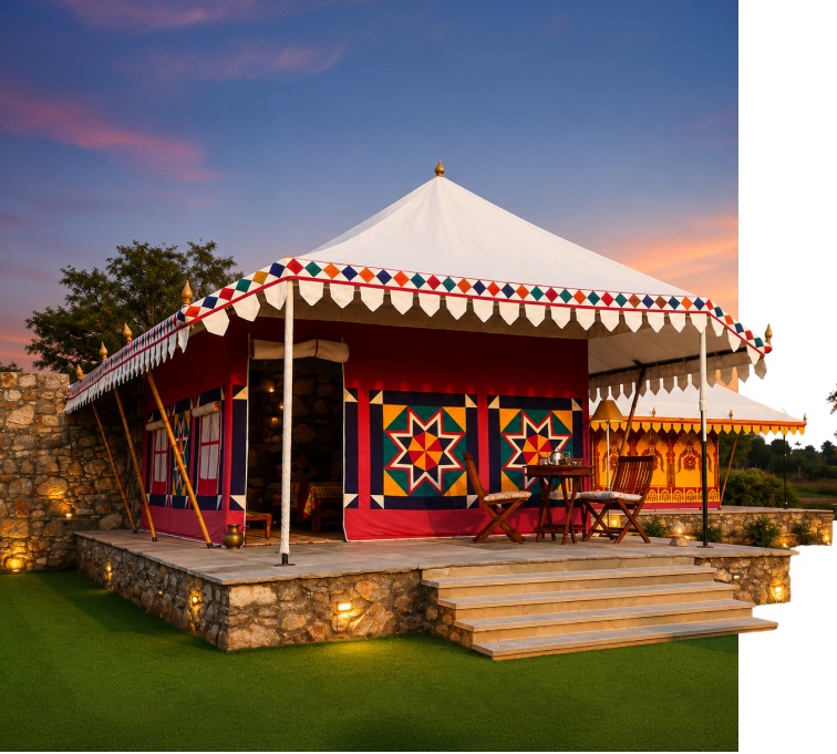 Leading Manufacturer & Exporter of Swiss Cottage Tents