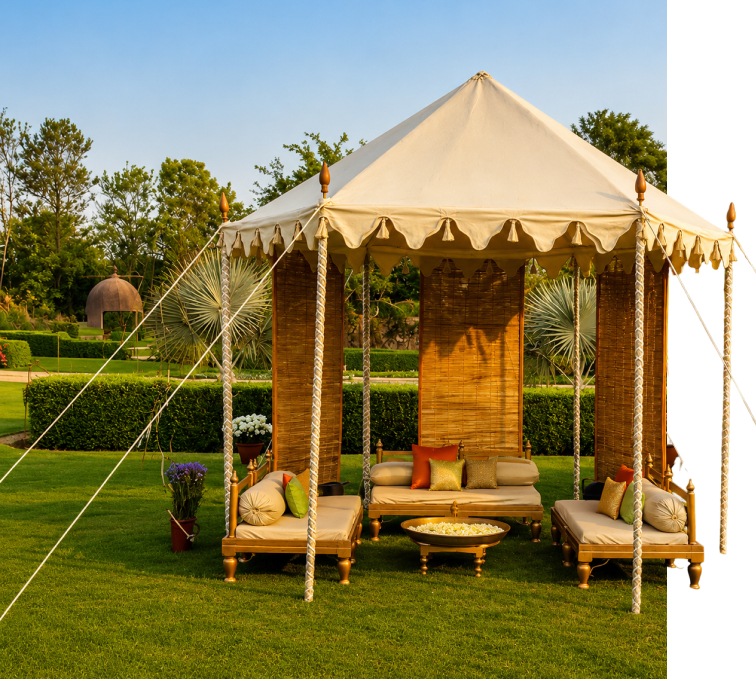 Leading Manufacturer & Exporter of Cafe Tents