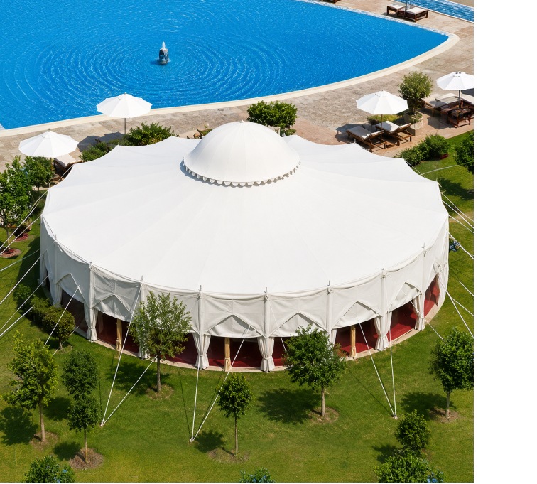 Leading Manufacturer & Exporter of Round Dome Tents