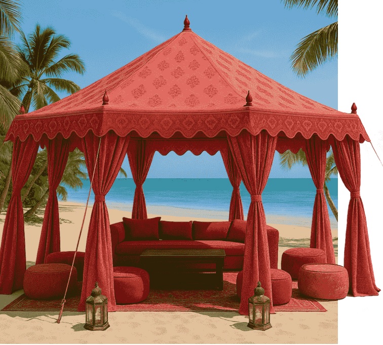 Leading Manufacturer & Exporter of Raj Pavilion Tents