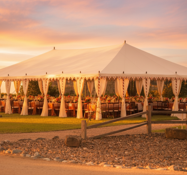 Canvas marquee tent